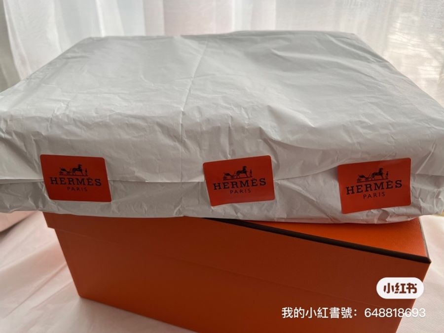 Hermès 愛馬仕全新Avalon 寶寶毯粉紅色-3