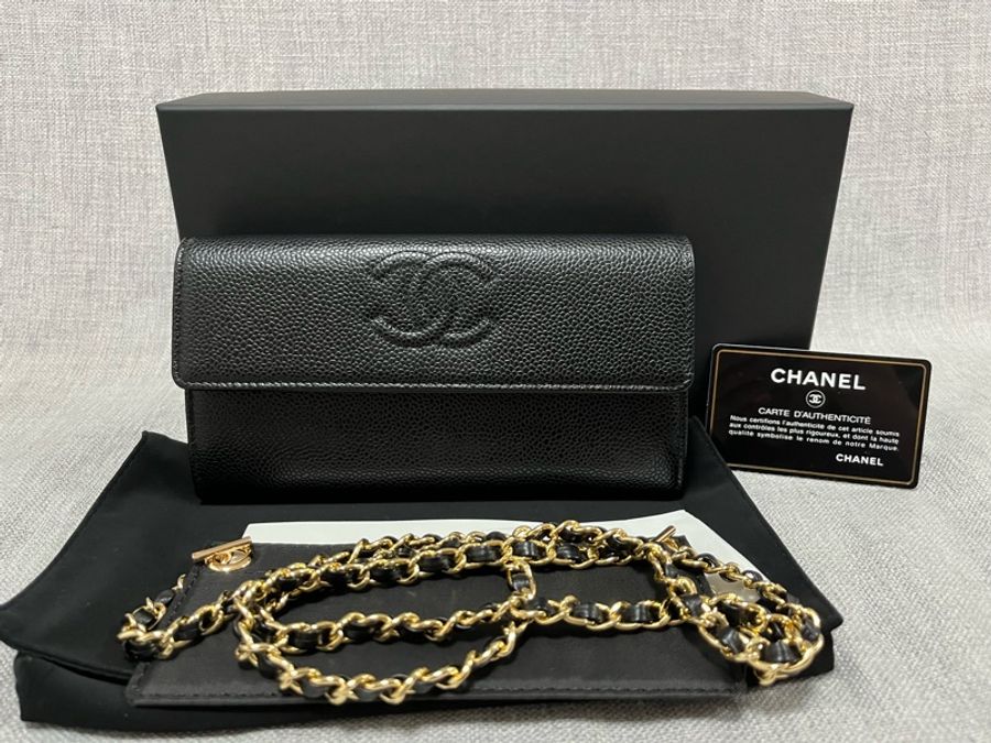 Chanel CC 長銀包-0