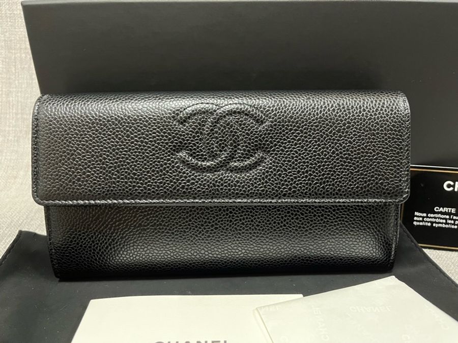 Chanel CC 長銀包-1