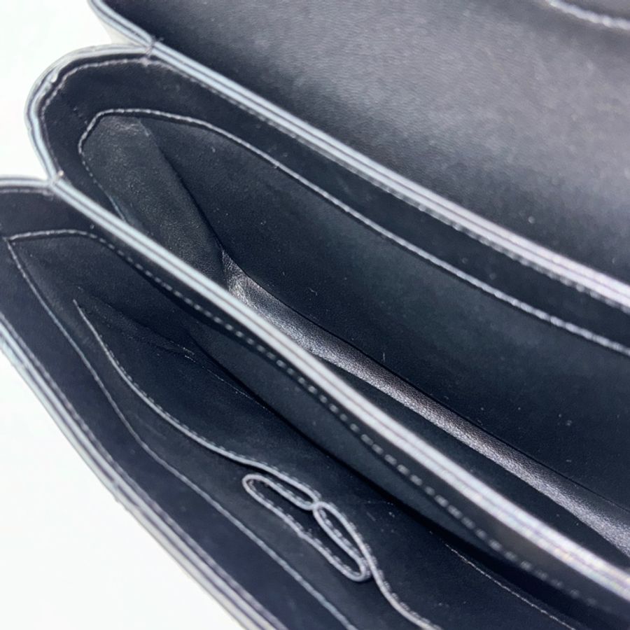 Chanel 黑羊皮金釦Trendy CC手提肩背兩用包Handle 25-24