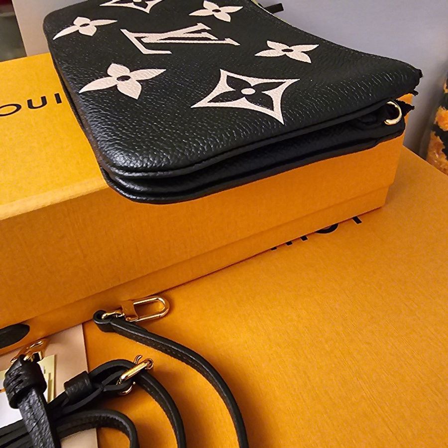 Louis Vuitton (全新全配)DOUBLE ZIP ST. M. EMP. N.B. 牛皮三層woc 晶片款-4
