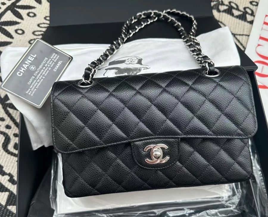 Chanel Caviar CF23 銀扣-0