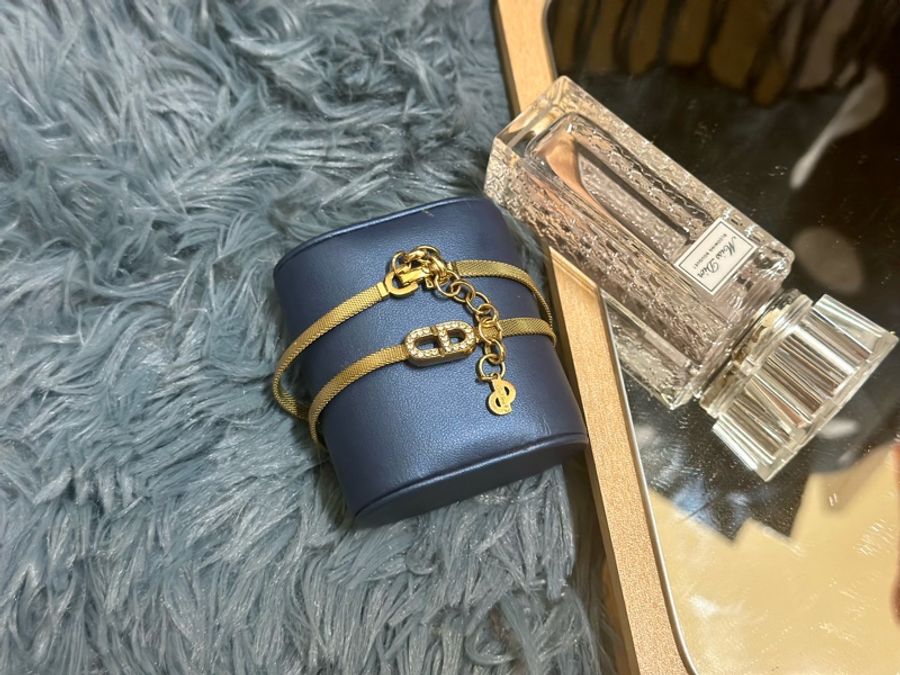 🔥稀有釋出🔥#Dior #vintage #短鏈 #鎖骨項鍊 #脖頸鍊鍍24k金 重工設計 超美古董飾品💕-5