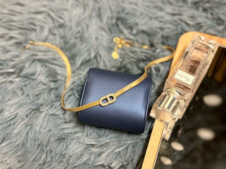 🔥稀有釋出🔥#Dior #vintage #短鏈 #鎖骨項鍊 #脖頸鍊鍍24k金 重工設計 超美古董飾品💕-6