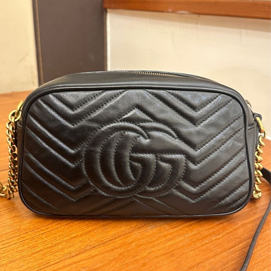 GUCCI 黑marmont 相機包24-3