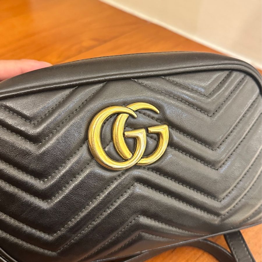 GUCCI 黑marmont 相機包24-4