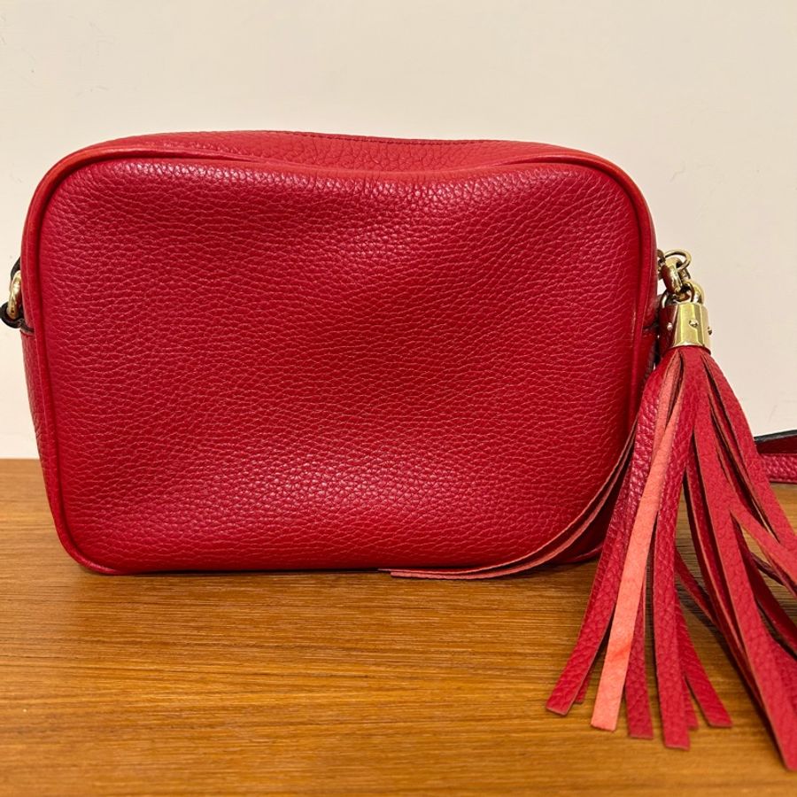 Gucci Soho紅色相機側背包-4