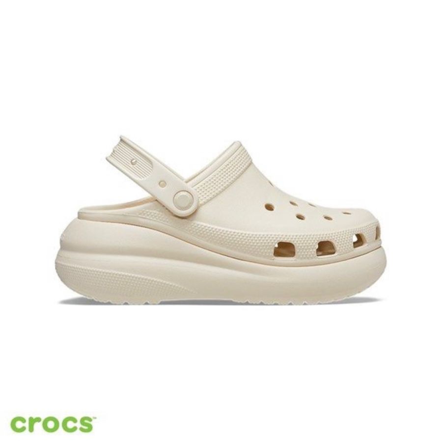 全新🧀️ Crocs Classic Crush Clog 泡芙奶茶洞洞鞋-2