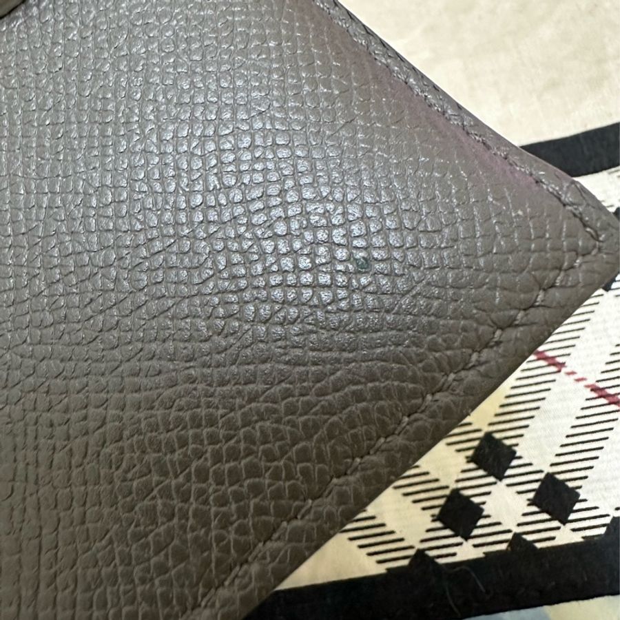 CELINE 雙拼色,藍灰牛皮皮夾-36