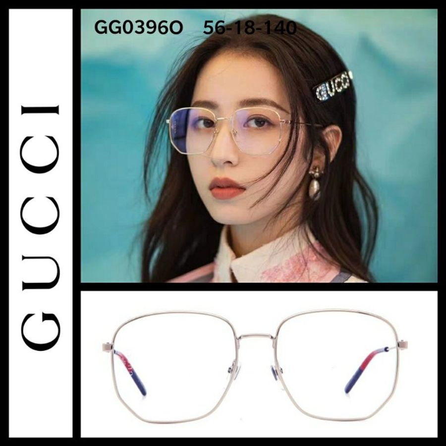 【現貨】GUCCI【可刷卡分期】古馳 GG0396O 金色 光學眼鏡 藝人同款 徐若瑄同款 魏瓔珞同款 GD權志龍同款-5