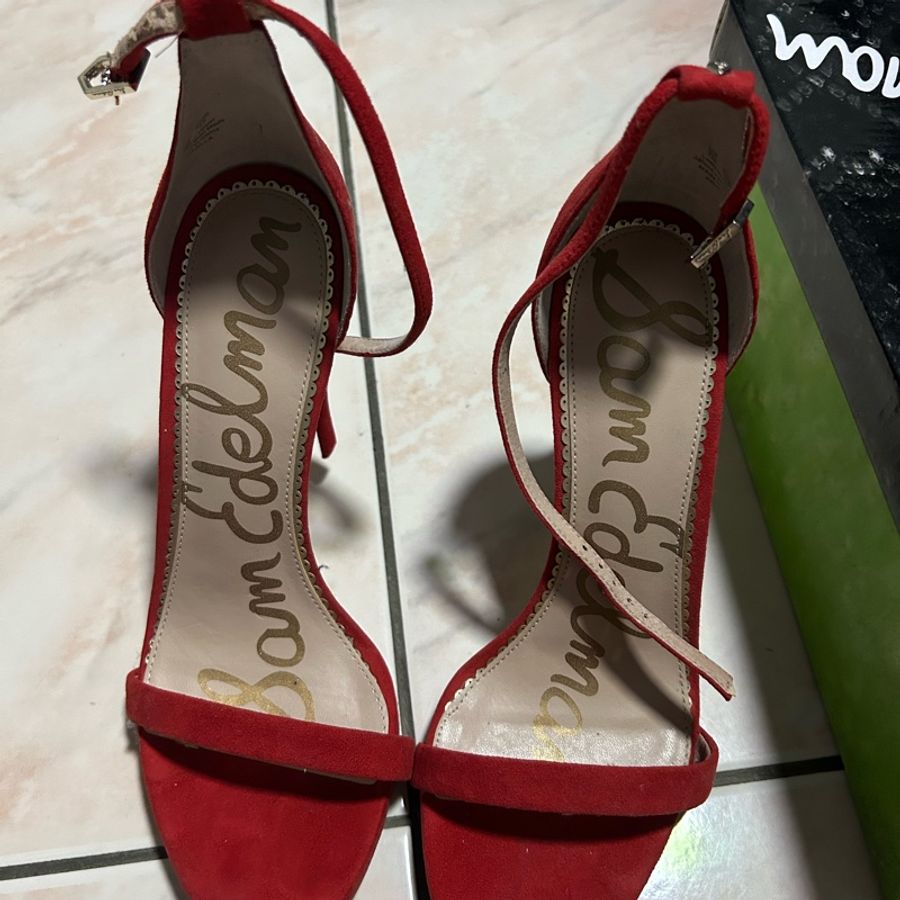 Sam Edelman Arielle紅色高跟鞋-1