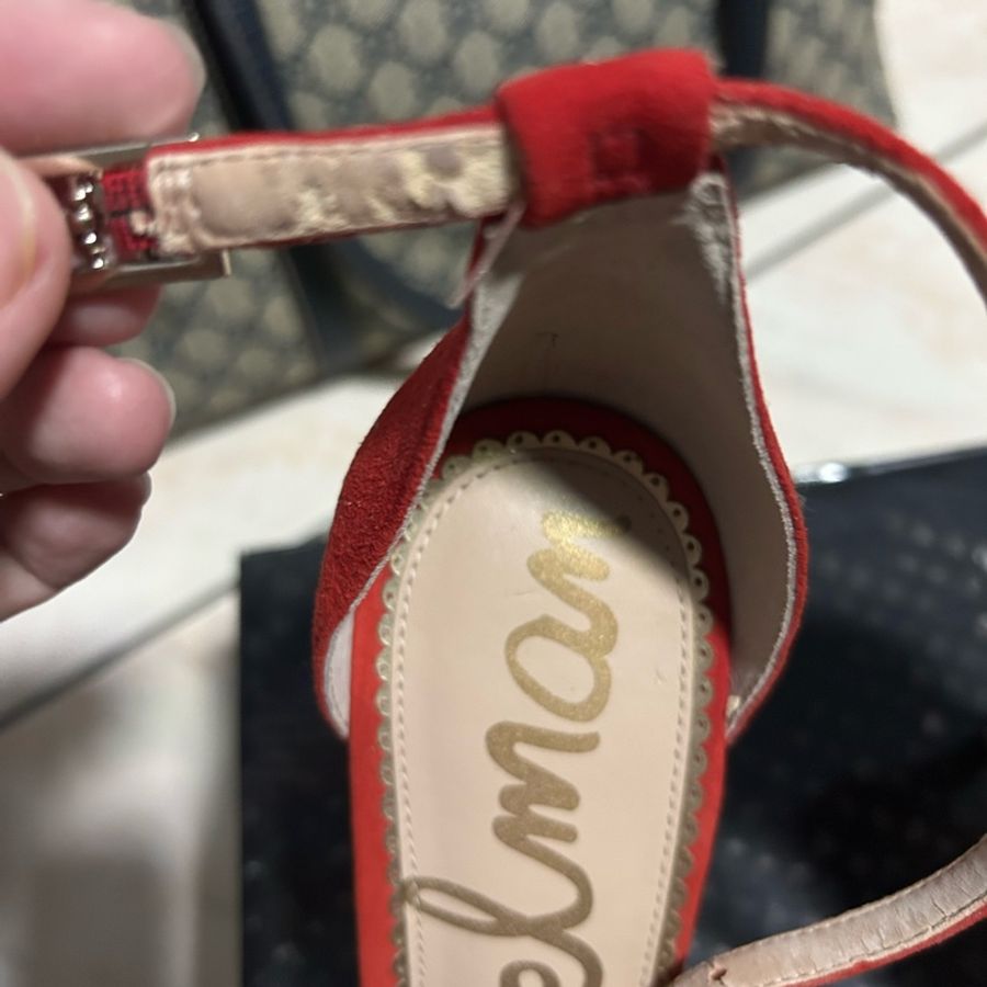 Sam Edelman Arielle紅色高跟鞋-3