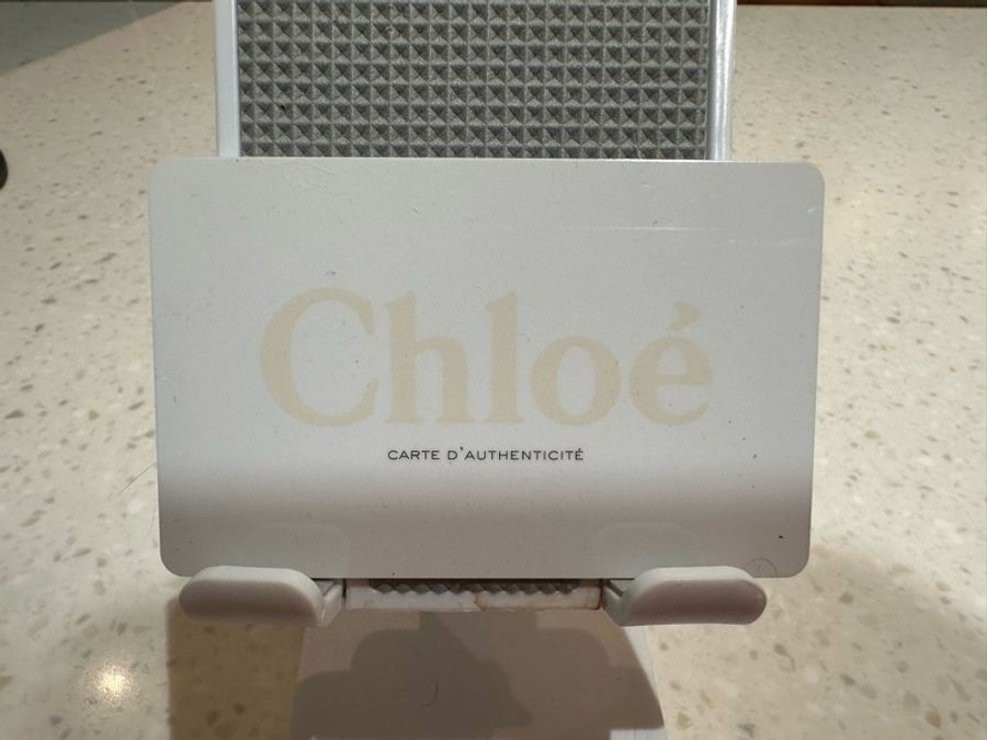 Chloe Marcie 紋理皮革單肩包 馬鞍包 中號 黑色-22