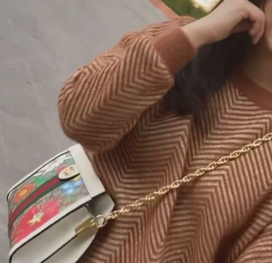 gucci 佛羅倫斯 限量花朵圖騰 手拿包 側背包-9