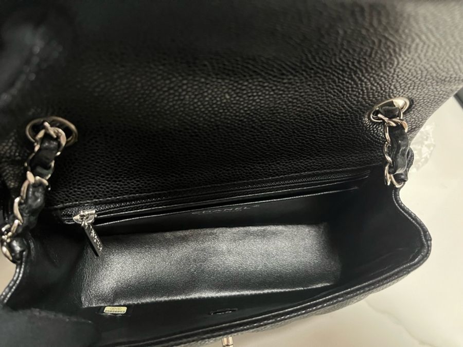 Chanel Caviar 20cm 大mini 銀扣-3