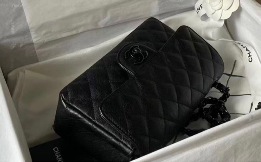 Chanel Caviar so black 大mini-4