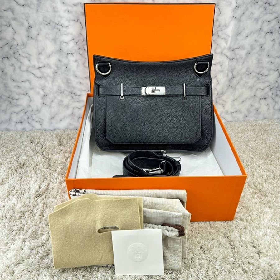 Hermes 愛馬仕 Jypsiere 吉普賽 31 T刻 黑銀 ⭕️近新閒置品⭕️超美⭕️超甜⭕️-0