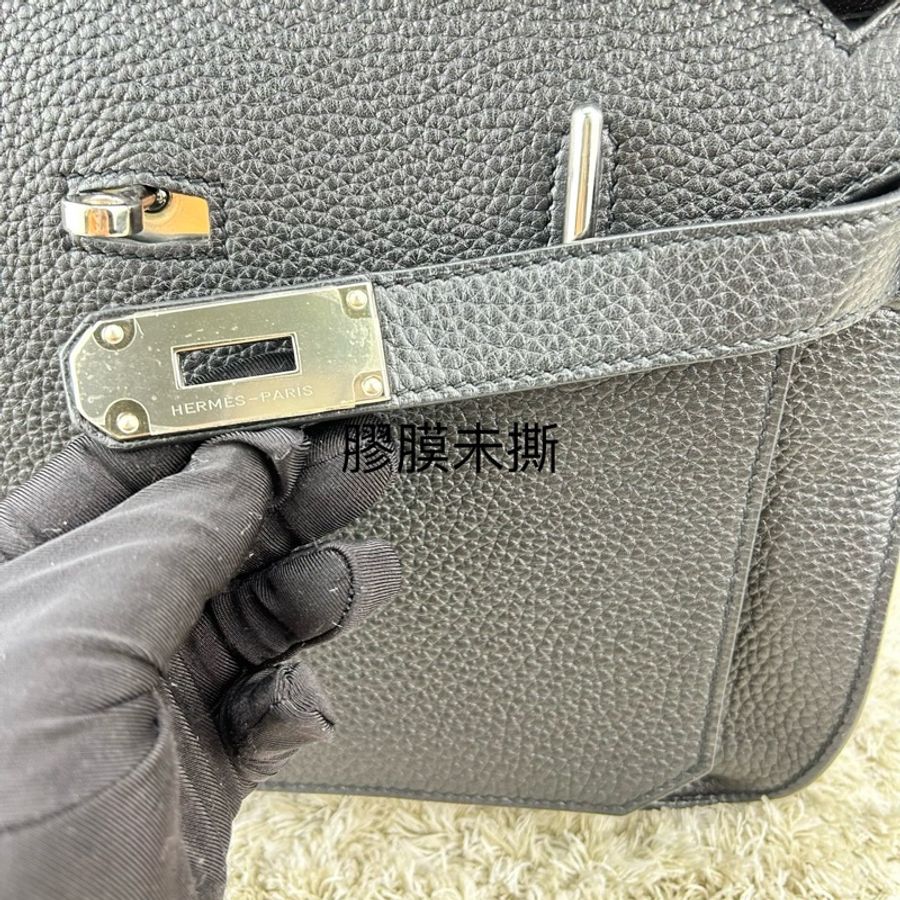 Hermes 愛馬仕 Jypsiere 吉普賽 31 T刻 黑銀 ⭕️近新閒置品⭕️超美⭕️超甜⭕️-10