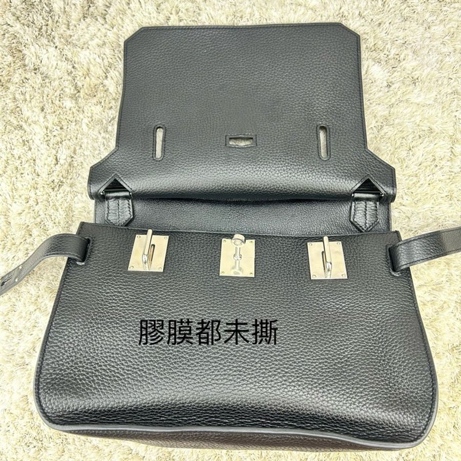 Hermes 愛馬仕 Jypsiere 吉普賽 31 T刻 黑銀 ⭕️近新閒置品⭕️超美⭕️超甜⭕️-14