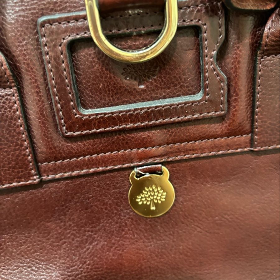 誠可議 英國品牌 Mulberry 經典酒紅色後背包側背包斜背包手提包-8