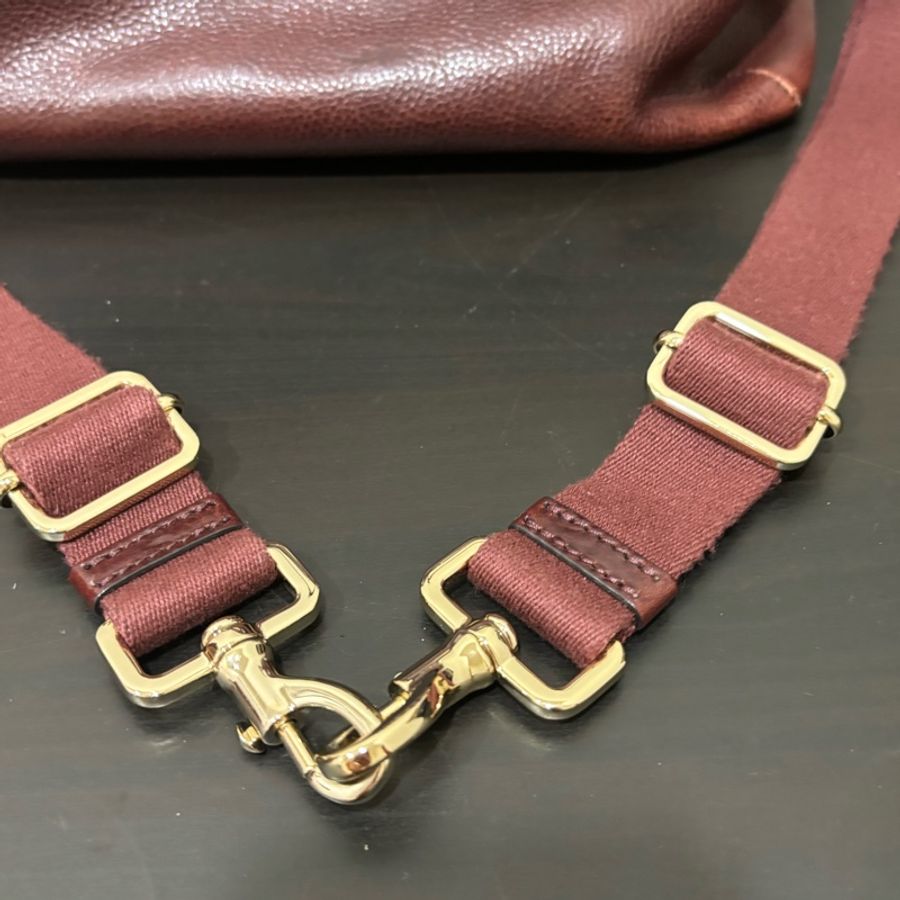 誠可議 英國品牌 Mulberry 經典酒紅色後背包側背包斜背包手提包-10