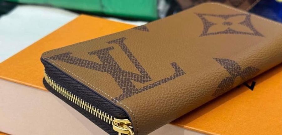 LV 老花 大LOGO ㄇ型 拉鍊 長夾 皮夾 #有大家最愛的購證喔 近四萬 割愛25800 🤎🤎m69353 近全新、#防塵套、盒子、購證-3