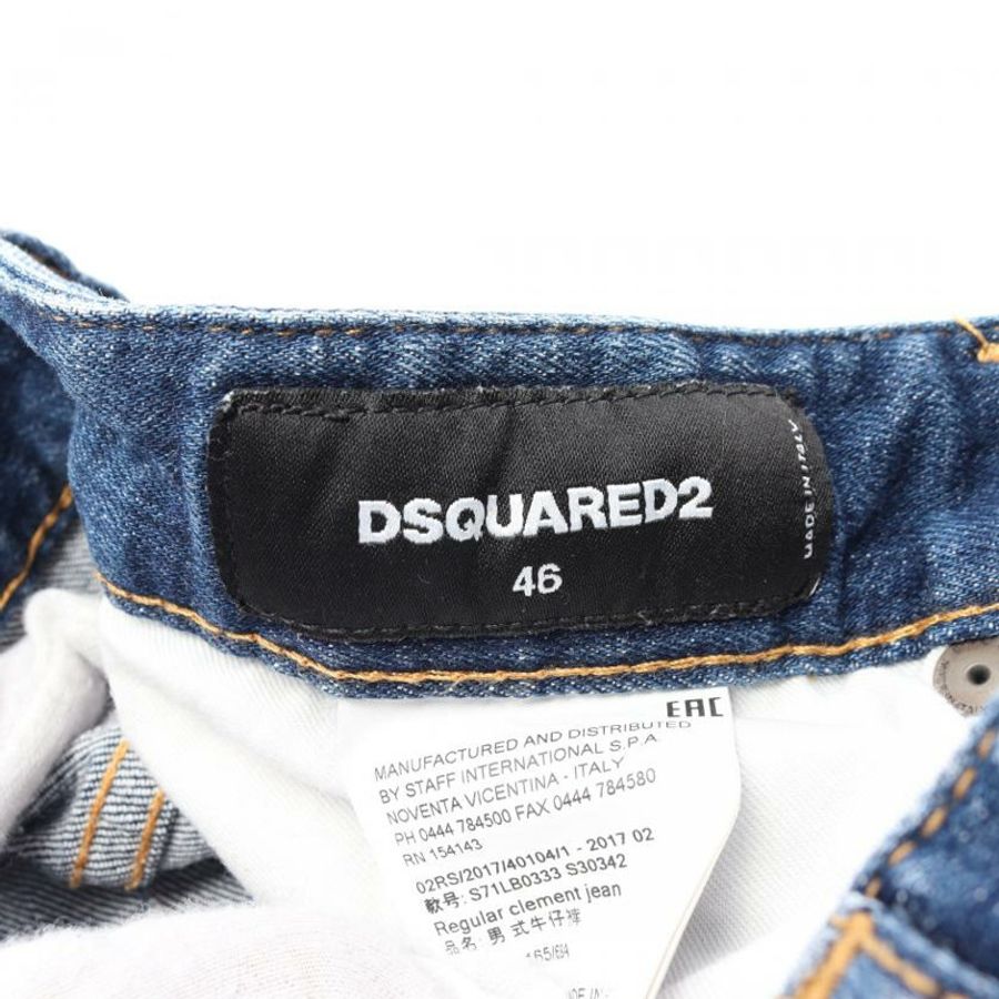 【日本直送】 DSQUARED2 DSQUARED2 牛仔布 褲子 損害 加工 花的 靛青 藍色的-2