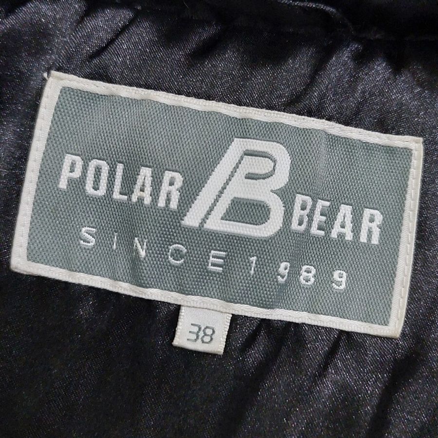 POLAR BEAR 專櫃 北極熊 羽絨連帽菱格紋背心-1