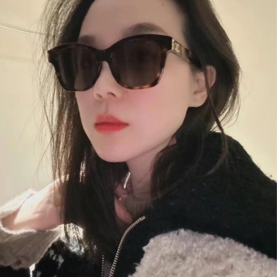 【現貨】麗睛眼鏡Chanel【可刷卡分期】香奈兒 CH5482H 琥珀色 太陽眼鏡 小香眼鏡 香奈兒墨鏡 偏光太陽眼鏡-4