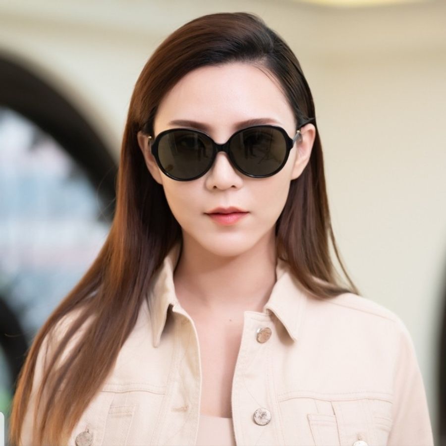 Dior 圓框 太陽眼鏡(黑色)-4