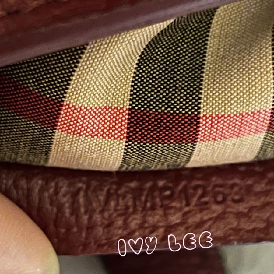 Burberry Banner - Baby 質感深紅色小牛皮 造型 金色環 斜背包 肩背包 近新 二手精品-20