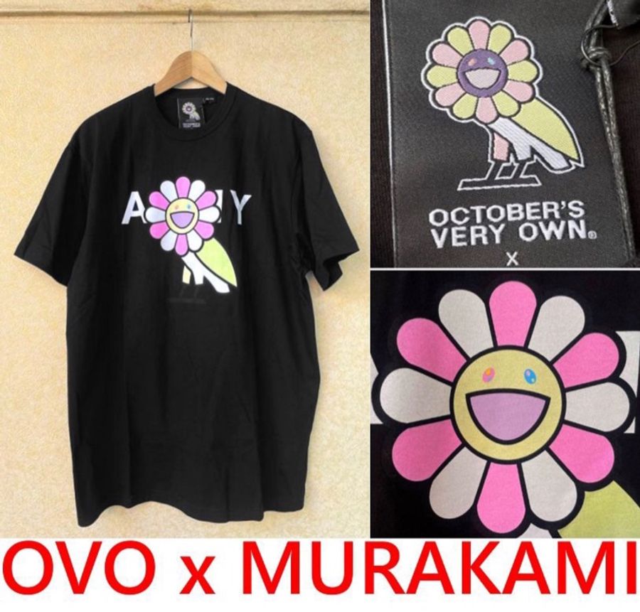 OVO x MURAKAM 村上隆 小花 貓頭鷹 聯名 短袖 t恤-0