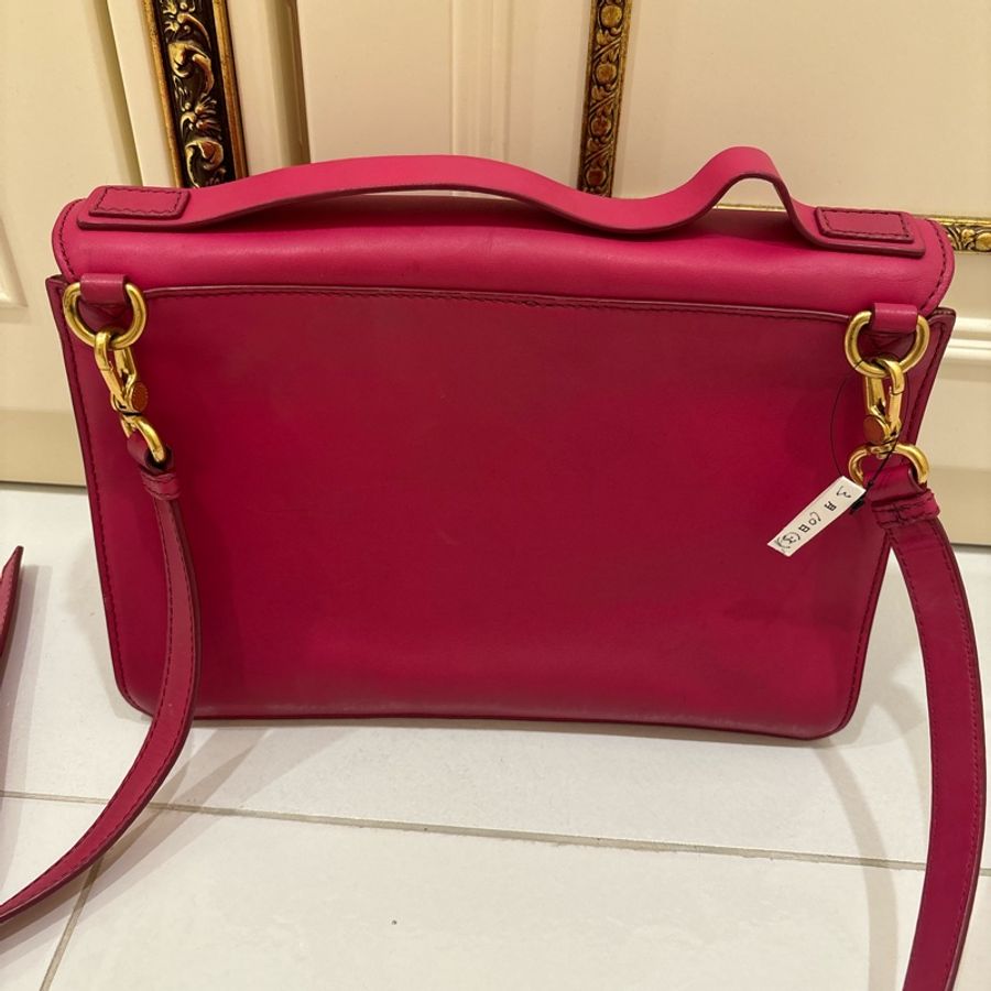 Marc by Marc Jacobs桃紅色方包-4