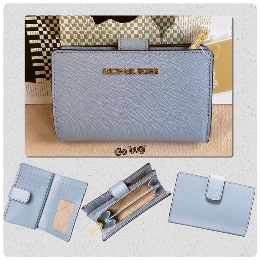 [MICHAEL KORS] 🆕MK 經典立體金字防刮紋真皮中夾 [美國正品 現貨在台]-2