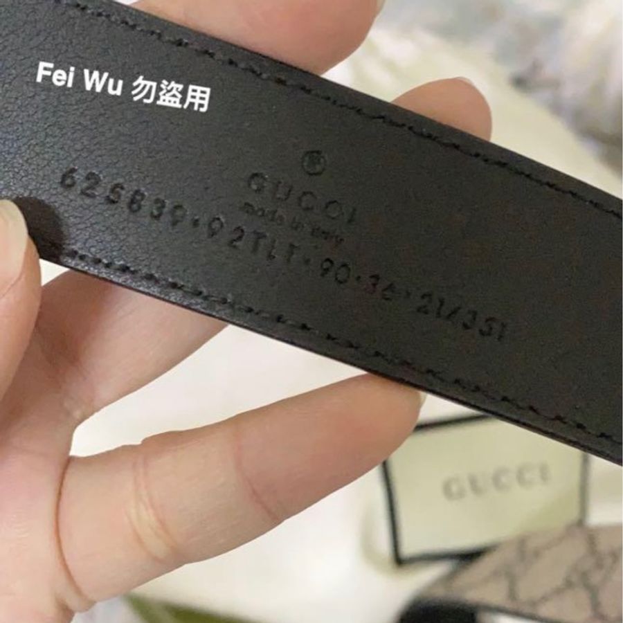 GUCCI老花皮帶-2
