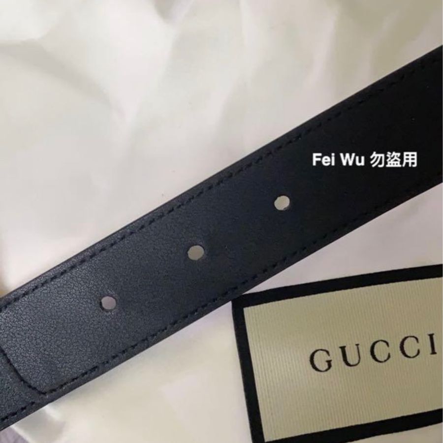 GUCCI老花皮帶-3