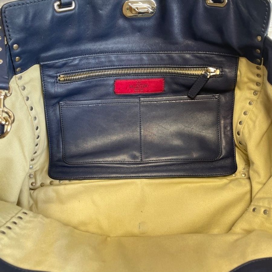 Valentino Garavani ROCKSTUD LEATHER CROSSBODY BAG-7