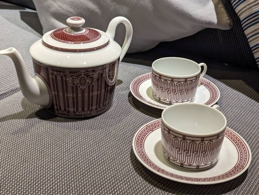 愛馬仕茶壺茶杯組-0