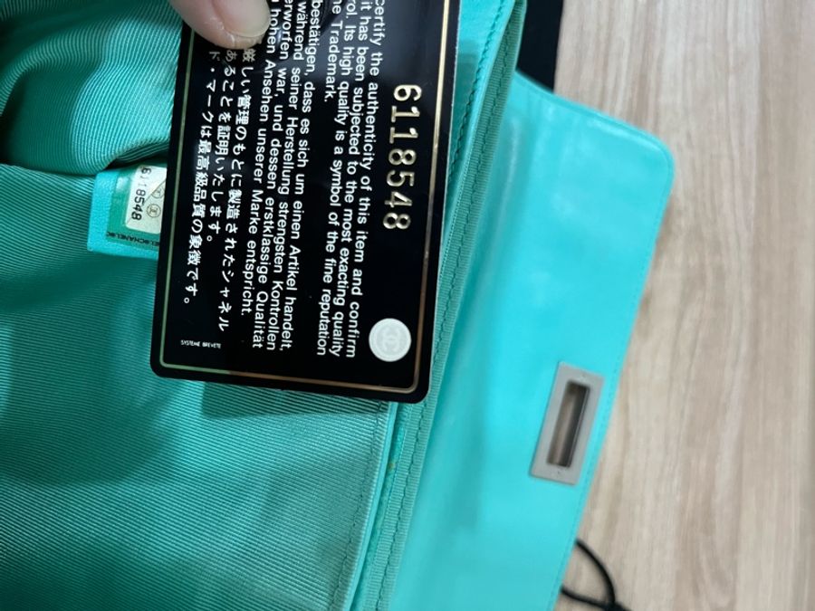 ❤️香奈兒Chanel 2.55 綠松石鏈條包 !少用出清‼️‼️-12