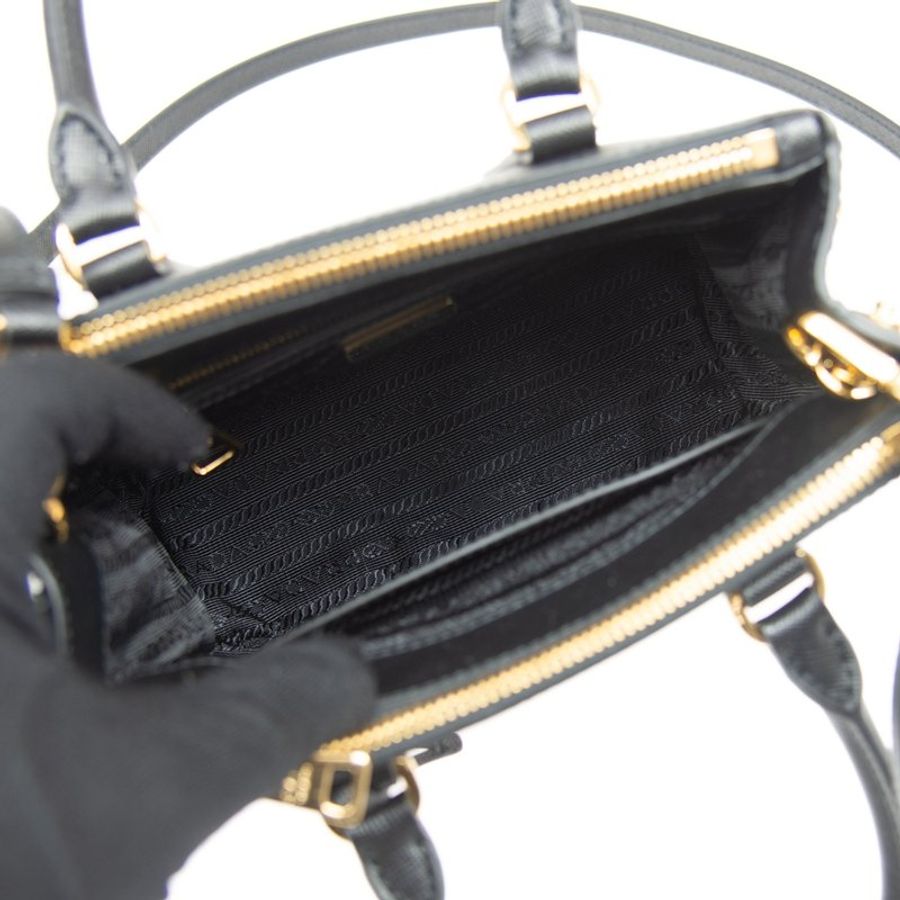 🌿春季限時降價🌿Prada 1BA906 Galleria Nano小巧型 Saffiano 包 黑色-22