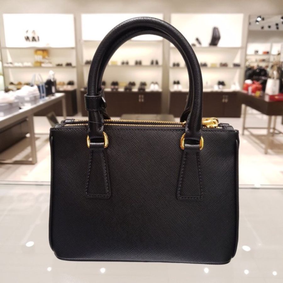 🌿春季限時降價🌿Prada 1BA906 Galleria Nano小巧型 Saffiano 包 黑色-2