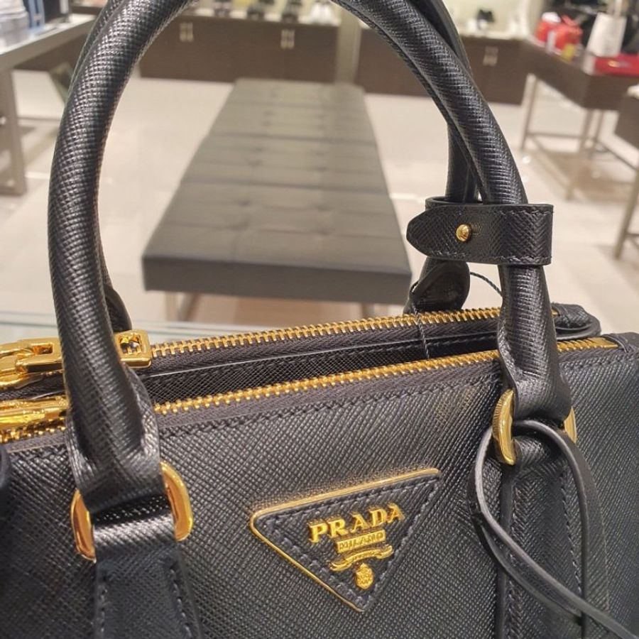 🌿春季限時降價🌿Prada 1BA906 Galleria Nano小巧型 Saffiano 包 黑色-7