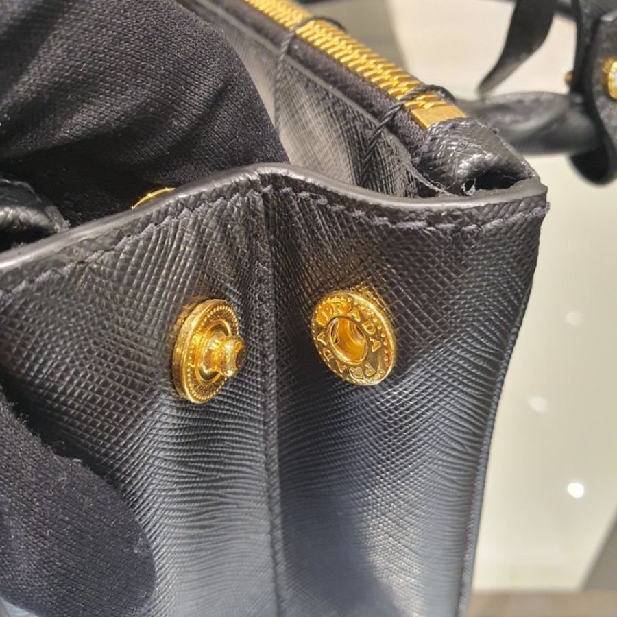 🌿春季限時降價🌿Prada 1BA906 Galleria Nano小巧型 Saffiano 包 黑色-10