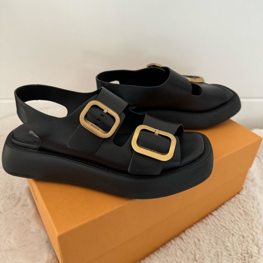 Tods buckle sandal 厚底涼鞋-2