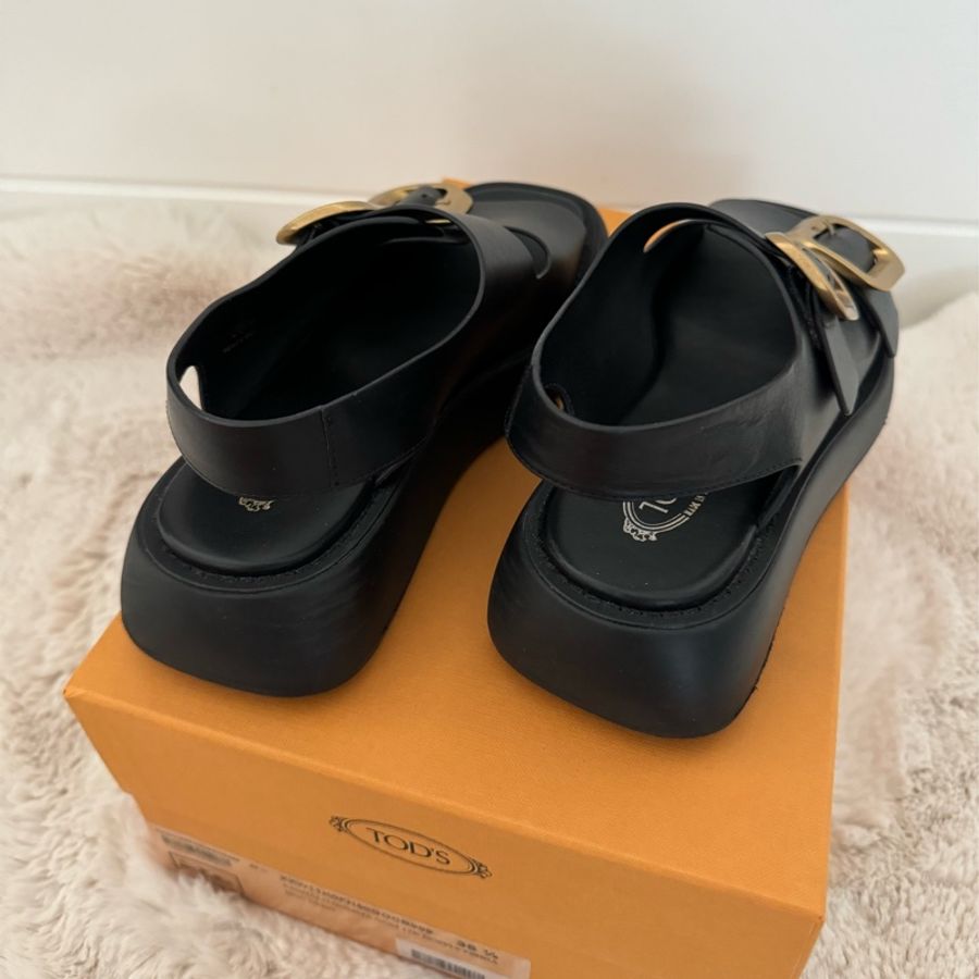 Tods buckle sandal 厚底涼鞋-3