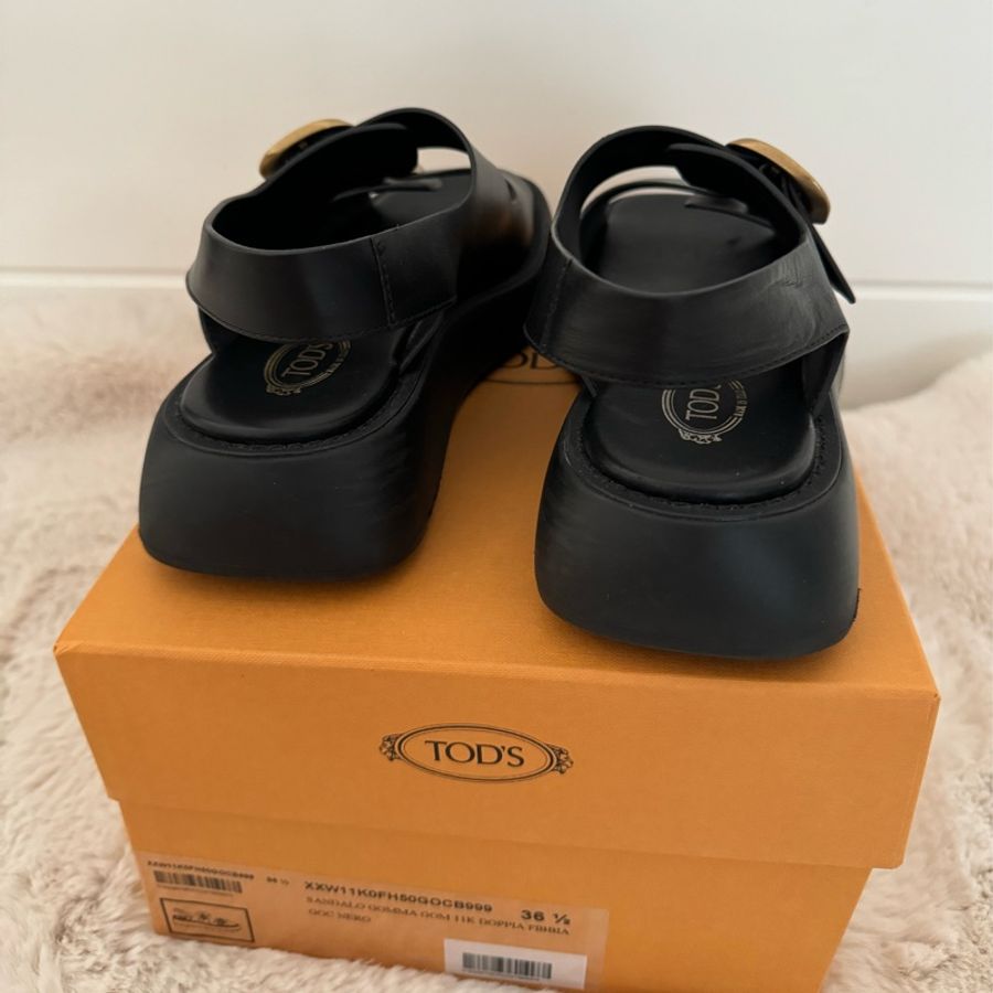 Tods buckle sandal 厚底涼鞋-4