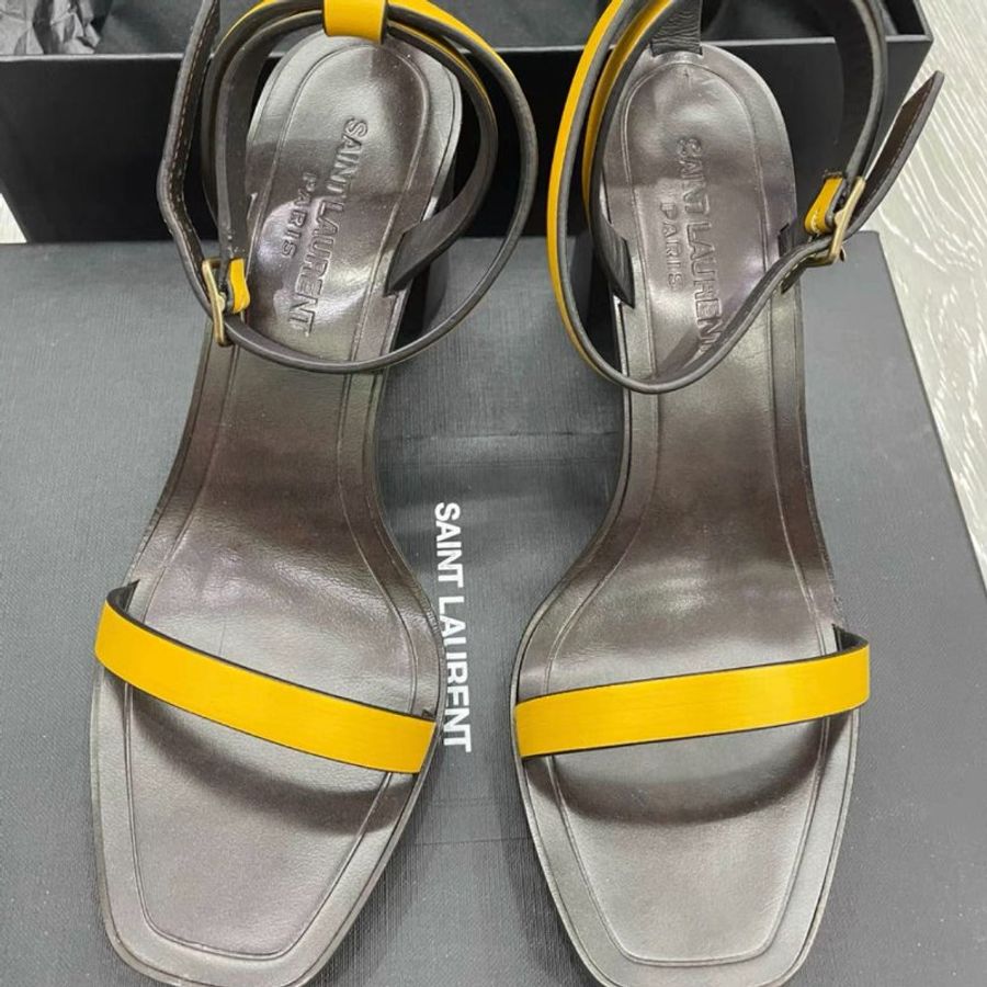 Saint Laurent YSL高跟凉鞋  36號 全新配件齊全-1