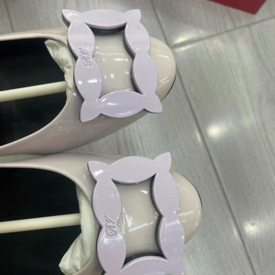 Roger Vivier 香芋紫色 平底鞋 37.5號,全新配件齊全-1