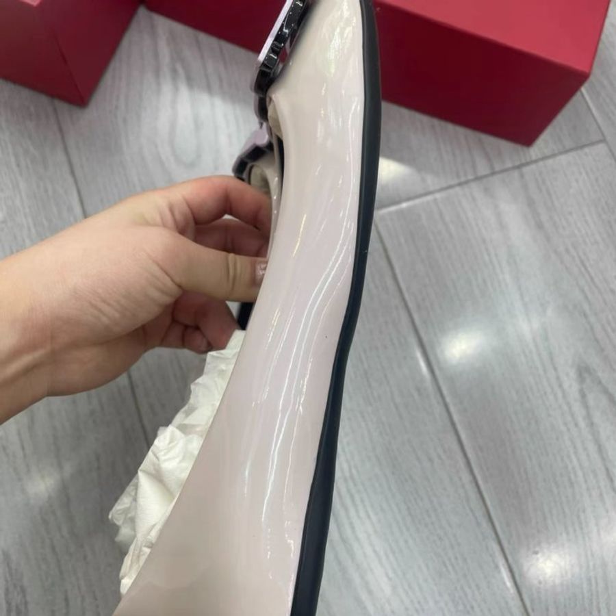 Roger Vivier 香芋紫色 平底鞋 37.5號,全新配件齊全-3