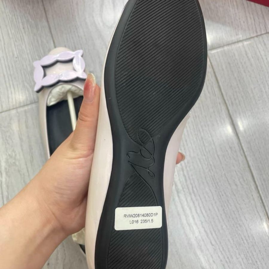 Roger Vivier 香芋紫色 平底鞋 37.5號,全新配件齊全-4